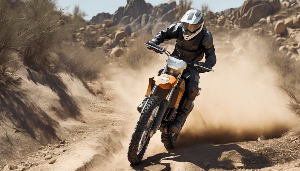 Icône tout-terrain, la honda dominator nx 650 en action